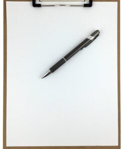 Trade Quest Letter Size Clipboard Low Profile Clip Hardboard (Pack of 24) 7 91J7022F98L