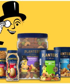 PLANTERS Deluxe Salted Whole Cashews, Party Snacks, Plant-Based Protein 18.25oz (1 Cannister) 1.14 Pound (Pack of 1) 30 91J7qJS8ydL
