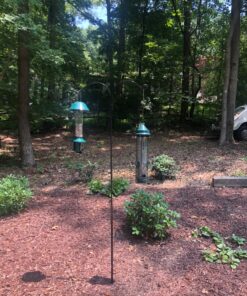 Ashman Shepherds Hook 65 Inch Two Sided Shepherd Hook, 1/2 Inch Thick, Super Strong, Rust Resistant Steel Hook Ideal for Use for Hanging Plant Baskets, Bird Feeders, and Weddings Pack of 1 23 91J8BUMshAL