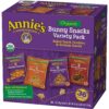 Annie's Homegrown Organic Variety Pack, Cheddar Bunnies and Bunny Graham Crackers Snack Packs, 36 (1 oz.) Pouches 36 Count (Pack of 1) 16 91J9MmDHNCL