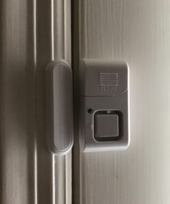 GE Personal Security Window and Door Alarm, 2 Pack, DIY Protection, Burglar Alert, Wireless Chime/Alarm, Easy Installation, Home Security, Ideal for Home, Garage, Apartment and More, 45115 White 54 91JFcBctZnL