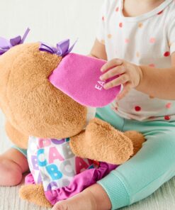Fisher-Price Laugh & Learn Baby & Toddler Toy Smart Stages Sis Interactive Plush Dog with Music Lights & Learning Content for Ages 6+ Months 41 91JH4eY6cXL