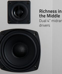 Fluance Elite High Definition 2-Way Bipolar Surround Speakers for Wide Dispersion Surround Sound in Home Theater Systems - Black Ash/Pair (SXBP2) 26 91JH5hRRHcL