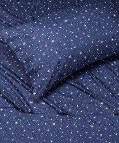 Alternative view of Amazon Basics Kid's Soft Easy-Wash Lightweight Microfiber 3-Piece Sheet Set, Twin, Navy Galaxy