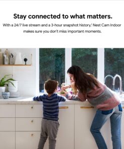 Google Nest Cam Indoor - 1st Generation - Wired Indoor Camera - Control with Your Phone and Get Mobile Alerts - Surveillance Camera with 24/7 Live Video and Night Vision 1st Gen 1 Count (Pack of 1) Nest Cam (Indoor, Wired) 34 91JJx73FaTL