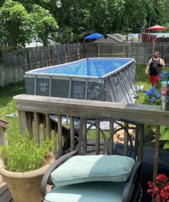 INTEX 26355EH Ultra XTR Deluxe Rectangular Above Ground Swimming Pool Set: 18ft x 9ft x 52in – Includes 1500 GPH Sand Filter Pump – SuperTough Puncture & Rust Resistant – Easy to Assemble with Sand Filter Pump 53 91JLUd7rPiL