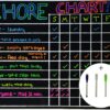 Chore Board | 12x17 Magnetic Dry Erase Chore Chart Reward Chart for Kids and Adults with 4 Dry Erase Markers | Chore Chart for Kids Multiple Kids 12" x 16" Responsibility Chore Chart 25 91JRwHH4OGL