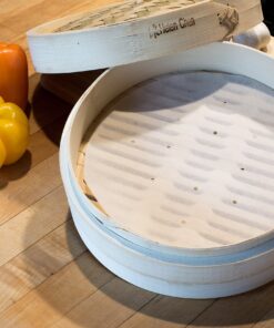Harold Import Company, Inc. Helen Chen's Asian Kitchen, Set of 20 Parchment Steamer Liner, Medium, White 7 91JWskf9KLL