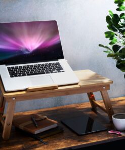 Francois et Mimi Bamboo Multi-Position Adjustable Serving Bed Tray with Drawer (Bamboo 22", Natural) 27 91Je5DgLOiL