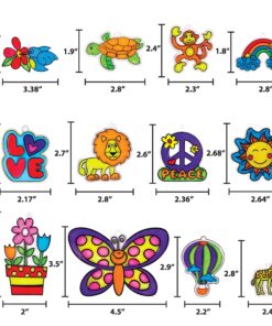 Made By Me Create Your Own Window Art, Paint Your Own DIY Suncatchers, Fun Staycation Activity or Birthday Party Idea, Arts and Craft Kits for Kids Ages 6, 7, 8, 9 32 91JeUNULouL