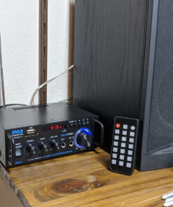 Pyle Wireless Bluetooth Stereo Power Amplifier - 200W Dual Channel Sound Audio Stereo Receiver w/RCA, USB, SD, MIC in, FM Radio, for Home Computer via RCA - PDA29BU.5 Basic Feature 25 91JhWAqxmoL