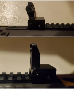 Feyachi Flip Up Rear Front and Iron Sights Best Backup fits Picatinny & Weaver Rails Black 69 91JkX0aV jL