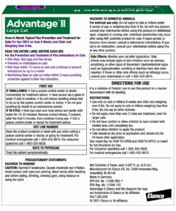 Alternative view of Advantage II Large Cat Vet-Recommended Flea Treatment & Prevention | Cats Over 9 lbs. | 4-Month Supply 4 Pack Large Cat only