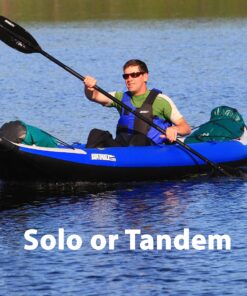 Sea Eagle 380X 12'6" Explorer Inflatable Kayak- Fishing, Touring, Camping, Exploring &White Watering-Self Bailing, Removable Skeg, Drop Stitch Floor 2 Person Pro 22 91Jo5khS0aL 1