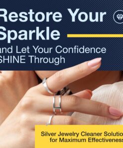 Gentle Jewelry Cleaner Solution | Gold, Silver, Earring, Diamond Ring Fine & Fashion Jewelry Cleaner | Ammonia Free l 6 oz l Made in the USA 6 Ounce (Pack of 1) 32 91JocAIFOL