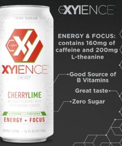 Xyience Cherry Lime Energy Drink, 16 fl oz can (Pack of 12) 13 91Joyt0QtvL
