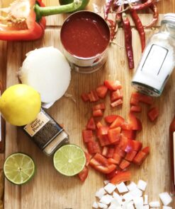 DELUXE DIY HOT SAUCE MAKING KIT Everything Included - Make Your Own Hot Sauce w/Quality Ingredients Dried Hot & Spicy Peppers, 6 Unique Recipes, Glass Bottles, design labels, Best Gift for Him, Husba Deluxe Hot Sauce 14 91JqdcRP4mL