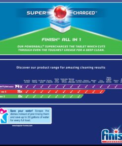 Alternative view of Finish All in 1 Powerball Dishwasher Detergent Tablets, Fresh, 20 Count 20 Count (Pack of 1)
