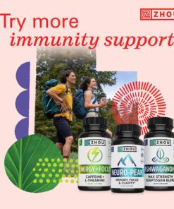 Zhou Thyroid Support Complex with Iodine Supplement, Increase Energy, Fight Brain Fog with Vitamin B12, Iodine, Magnesium, Zinc, Selenium, No Soy, Gluten-Free, 30 Servings, 60 Caps 24 91Jw37AEejL