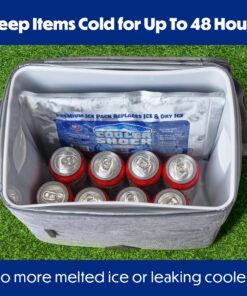 Cooler Shock Ice Packs for Cooler, Strong, Reusable, Premium Ice Pack and Lunch Cooler Set for Long Term Use, Cools Faster Than Ice, 3 Pack 27 91K suFgmbL