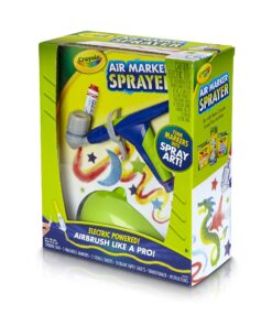 Crayola Air Marker Sprayer Airbrush Kit, Gift for Kids Age 8, 9, 10 21 91K5 LiwzEL