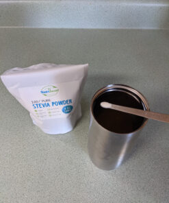 NatriSweet Stevia Powder, 4 oz, Pure Stevia Sweetener with No Additives, No Fillers, Zero Carbs, Zero Calorie, Organic Stevia Powder For Sugar Substitute, 300 Times Sweeter Than Sugar, 800+ Servings 36 91KH96imsFL