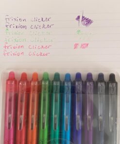 Pilot, FriXion Clicker Erasable Gel Pens, Fine Point 0.7 mm, Pack of 10, Assorted Colors 10 Count (Pack of 1) 37 91KHH61p97L