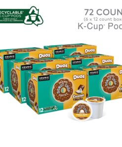 The Original Donut Shop Duos Coconut + Mocha Keurig Single-Serve K-Cup Pods, Medium Roast Coffee, 72 Count (6 Packs of 12) 12 Count (Pack of 6) 11 91KP3uCaM L