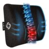 SAMSONITE Lumbar Support Pillow For Office Chair and Car Seat, Perfectly Balanced Memory Foam , Versatile Use Lower Back Cushion 3d Mesh Lumbar Support / Black