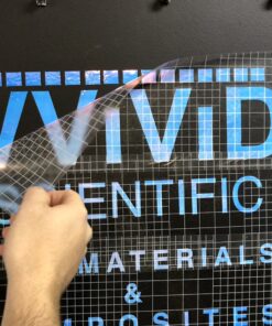 Alternative view of High Gloss Clear Vinyl Transfer Paper Self-Adhesive 12 Inch x 10ft Roll w/Grid Backing 3mil (2 Rolls) 2 rolls