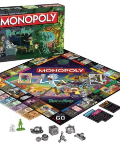 Monopoly Rick and Morty Board Game | Based on the hit Adult Swim series Rick & Morty | Offically Licensed Rick Morty Merchandise | Themed Classic Monopoly Game 58 91KU1nu9ViL 1