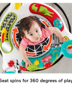 Fisher-Price Baby Bouncer Animal Wonders Jumperoo Activity Center With Music Lights Sounds And Developmental Toys 24 91KXrJKWpsL