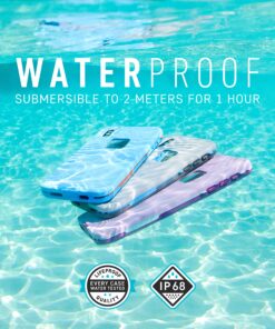 LifeProof iPhone XR FRĒ Series Case - TIKI (FAIR AQUA/BLUE TINT/LIME), waterproof IP68, built-in screen protector, port cover protection, snaps to MagSafe Tiki (Fair Aqua/Blue Tint/Lime) 17 91KayhFHkmL 1