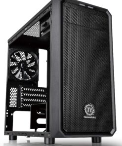 Thermaltake Versa H15 SPCC Micro ATX Mini Tower Computer Chassis CA-1D4-00S1NN-00, Black Computer Case 63 91KmBYaBK4L