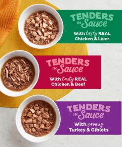 Meow Mix Tender Favorites Wet Cat Food, Poultry & Beef Variety Pack, 2.75 Ounce (Pack of 24) (Packaging May Vary) Variety Pack: Poultry & Beef 2.75 Ounce (Pack of 24) 29 91KnVlgOCyL