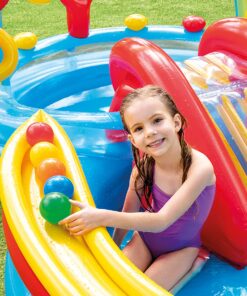 Intex Rainbow Ring Inflatable Play Center, 117" X 76" X 53", For Ages 2+ 1 Pack 26 91Ko YEqeL