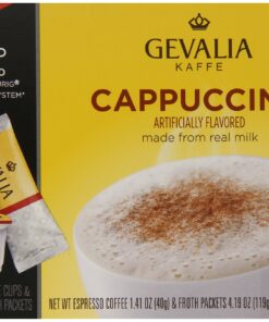 Gevalia Kaffe, 2-Step K-Cup & Froth Packets, (Cappuccino Espresso), 6 Count (Pack of 3) 13 91KqgyIWIL