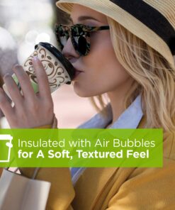 Dixie PerfecTouch 12oz Insulated Paper Hot Cup by GP PRO (Georgia-Pacific); Fits Large Lids; Coffee Haze; 5342CD; 1000 Count (50 Cups Per Pack; 20 Packs Per Case) 1000 cups 12 oz 13 91Kt7xO7UfL