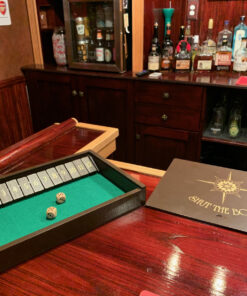 STERLING Games Wooden Shut The Box Game 12 Numbers with Home Decor Design Lid Cover and Felted Rolling Surface 15 91KttYN8RsL