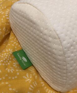 Cushy Form Bolster Pillow for Lumbar and Leg Support - 20.5 x 8 x 4.5 Inches Half Moon Memory Foam Cushion for Stomach, Back & Side Sleepers - Roll Pillows for Back and Neck w/Washable Cover Semi Roll - 4.5" 70 91KwChDOBzL 1