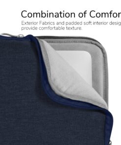 GMYLE MacBook Air 13 inch Case (A1369 A1466,Older Version 2010-2017 Release),2 in 1 Bundle Set Plastic Hard Case & Handle Carrying Sleeve Bag Compatible with Mac Air 13, Navy Blue 22 91KxtO8G0 L