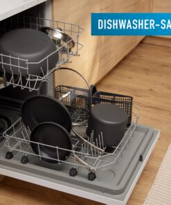 Calphalon Classic Hard-Anodized Nonstick Cookware Kitchen Essentials Set, 6-Piece Pots and Pans Set 6-Piece Nonstick w/ AquaShield™ 35 91L0I6 zqyL