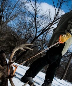 MULTUS Perfect Deer Drag Fast & Easy to use Durable Safety Reflective Orange Strap Compact Comfort Grip Handle Game Dragger and Hunting Gear 1 pack 18 91L8TWpA3L