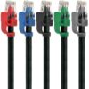 Mediabridge Cat6 Ethernet Patch Cable (5-Pack - 5 Feet) - Soft Flex Tab - RJ45 Computer Networking Cord - Multi-Color - (Part# 32-699-05X5M) 5 Feet, 5-Pack (Multi-Color) 37 91L9PmrSJYL