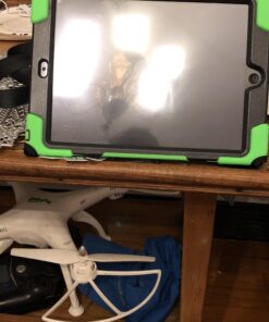 BRAECN iPad Air 1st Generation Case,Heavy Duty Full-Body Rugged Protective iPad Air 9.7 Case with 360 Degree Swivel Kickstand/Hand Strap/Adjustable Shoulder Strap for ipad air Protective case-Green Green 17 91LAdki9iqL