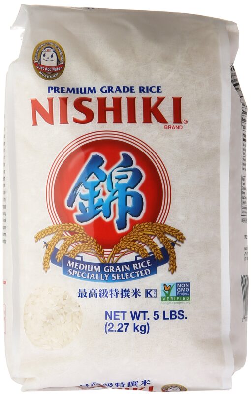 Nishiki Medium Grain Rice, 80 Ounce 5 Pound (Pack of 1)