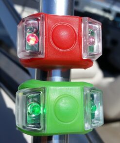Bright Eyes Green & Red Portable Marine LED Boating Lights - Boat Bow or Stern Safety Lights - Water-resistant 25 91LCNB59iaL