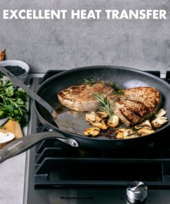 GreenPan Canterbury Hard Anodized Healthy Ceramic Nonstick, 10 Piece Cookware Pots and Pans Set, PFAS-Free, Dishwasher Safe, Oven Safe, Black 14 91LCkdq02qL
