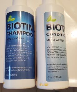 Volumizing Biotin Shampoo and Conditioner Set - Sulfate Free Shampoo and Conditioner for Dry Damaged Hair Care - Thinning Hair Shampoo and Conditioner with Nourishing Biotin and Rosemary Oil (8oz) 8.00 Fl Oz (Pack of 2) 27 91LD4Ens4PL