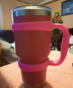 STRATA CUPS 30oz Tumbler Handle (PINK) Available For 30oz YETI Tumbler, OZARK TRAIL Tumbler, Rambler Tumbler- BPA FREE Pink 33 91LDDKtqr3L
